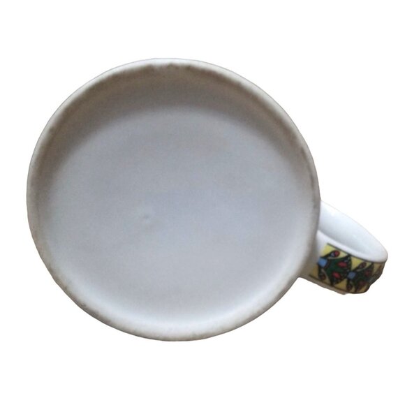 Egyptian-Themed Ceramic Mug With Hieroglyphic & Pharaoh Design White Vibrant Col - Picture 4 of 5